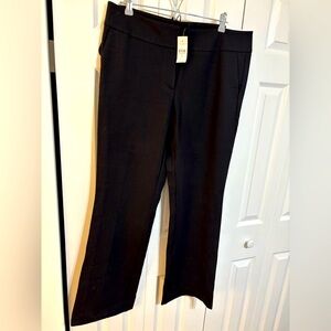 Black Curvy Trouser Fit Pants LOFT